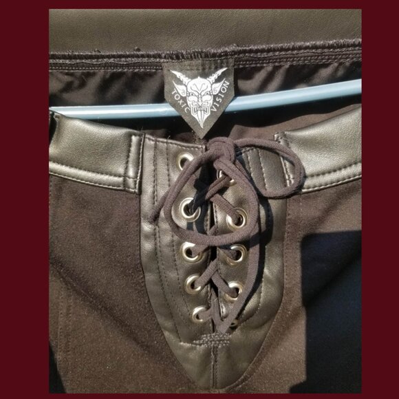 Toxic Vision El Diablo boot cut pants XL genuine - Picture 7 of 10